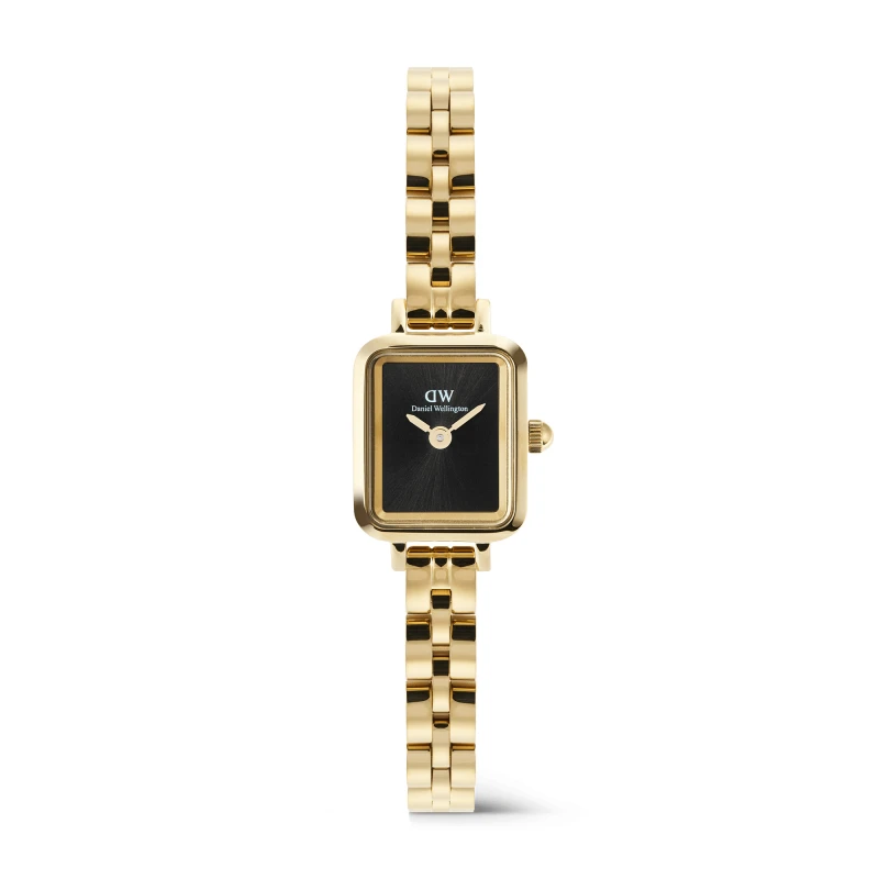 Daniel Wellington Watch - Quadro Mini Arch 3-link Onyx Sunray Gold