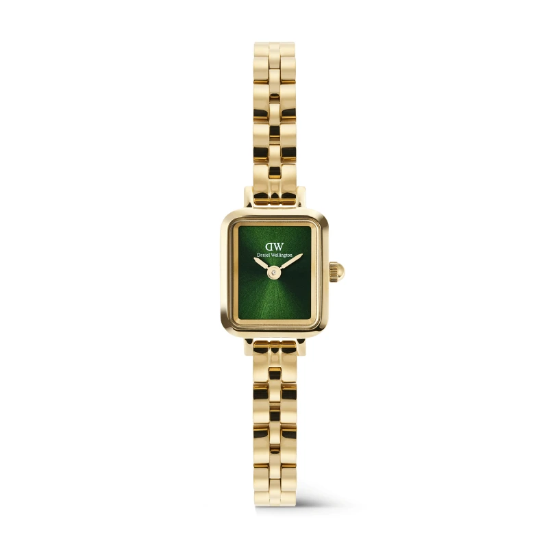 Daniel Wellington Watch - Quadro Mini Arch 3-Link Emerald Sunray Gold