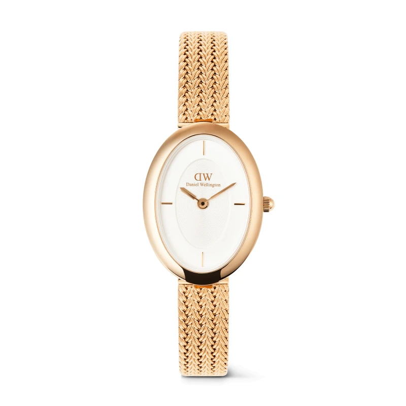 Daniel Wellington Watch - Juliette Braided Mesh White Sunray Rose Gold - 20mm