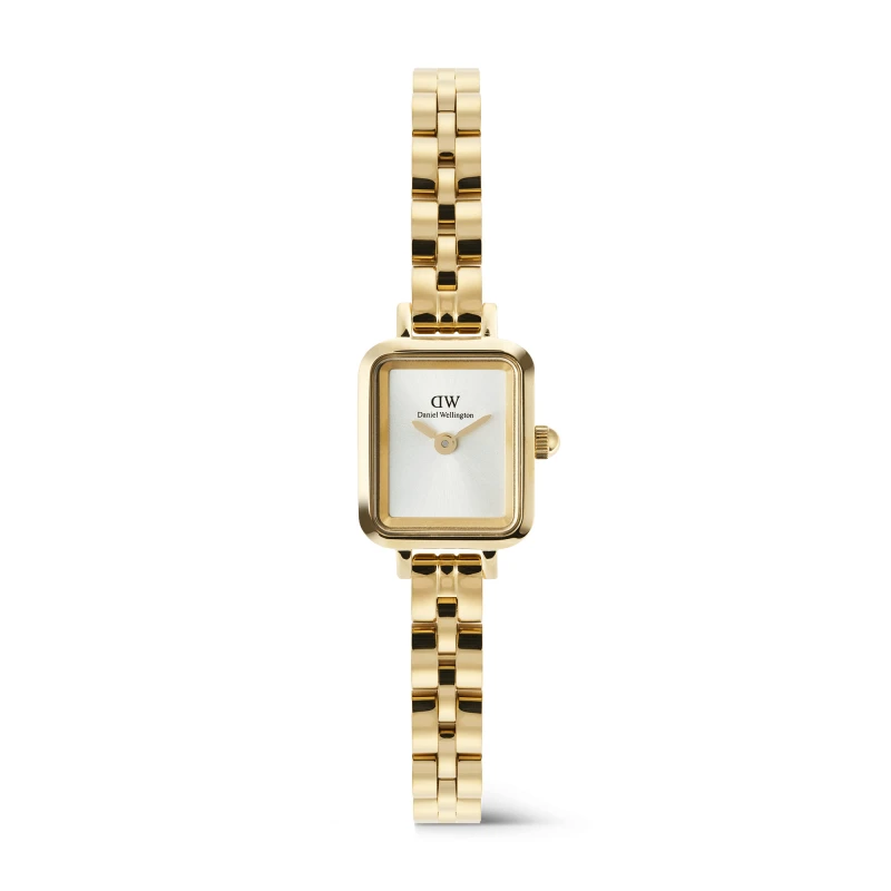 Daniel Wellington Watch - Quadro Mini Arch 3-link White Sunray Gold