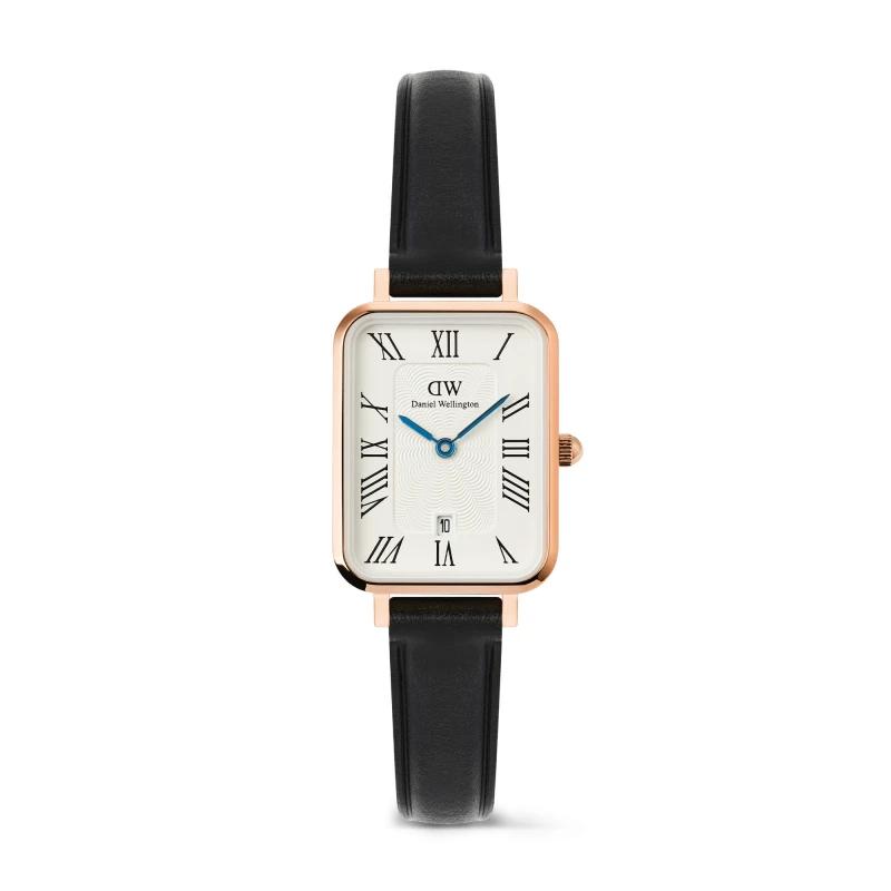 Daniel Wellington Watch - Quadro Roman Numerals Date Sheffield Rose Gold - 20mm