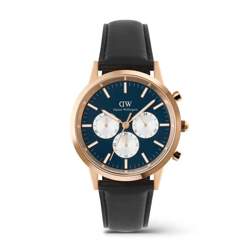 Daniel Wellington Watch - Iconic Chronograph Sheffield Arctic Panda Rose Gold - 42mm