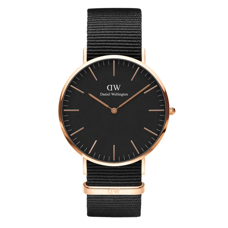 Daniel Wellington Watch - Classic Cornwall Black Rose Gold - 36mm