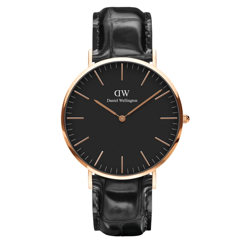 Daniel Wellington Watch - Classic Reading Black Rose Gold - 40mm