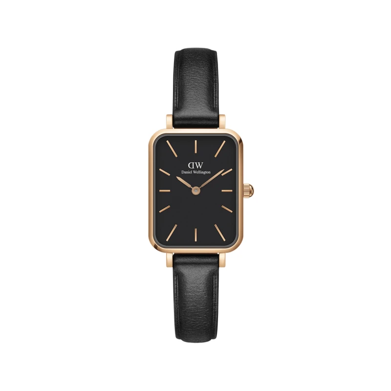 Daniel Wellington Watch - Quadro Pressed Sheffield Black Rose Gold - 20mm