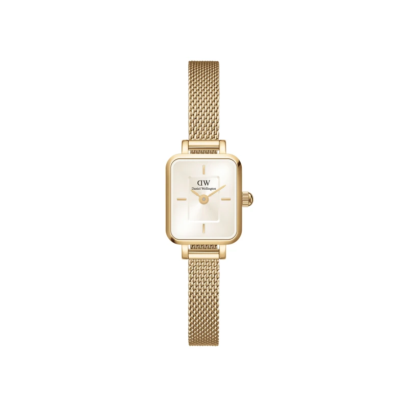Daniel Wellington Watch - Quadro Mini Evergold Champagne