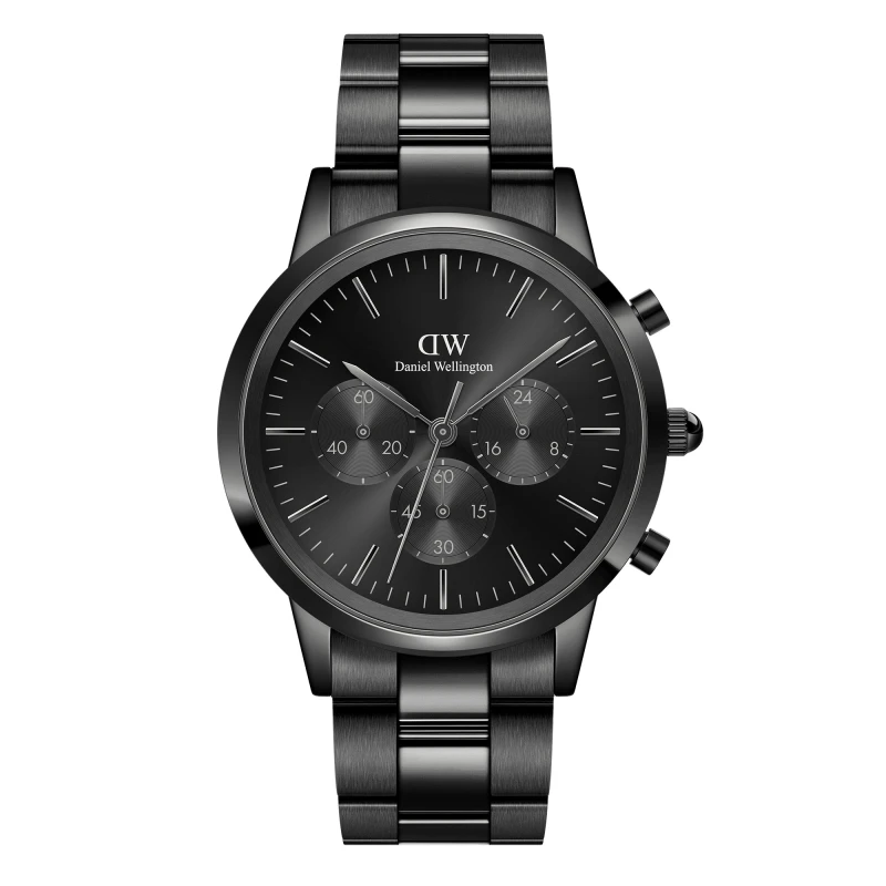 Daniel Wellington Watch - Iconic Chronograph Link Onyx B - 42mm
