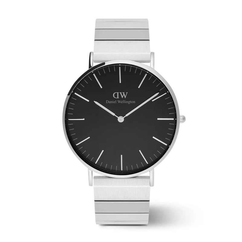 Daniel Wellington Watch - Classic Piano Link Onyx Silver - 40mm