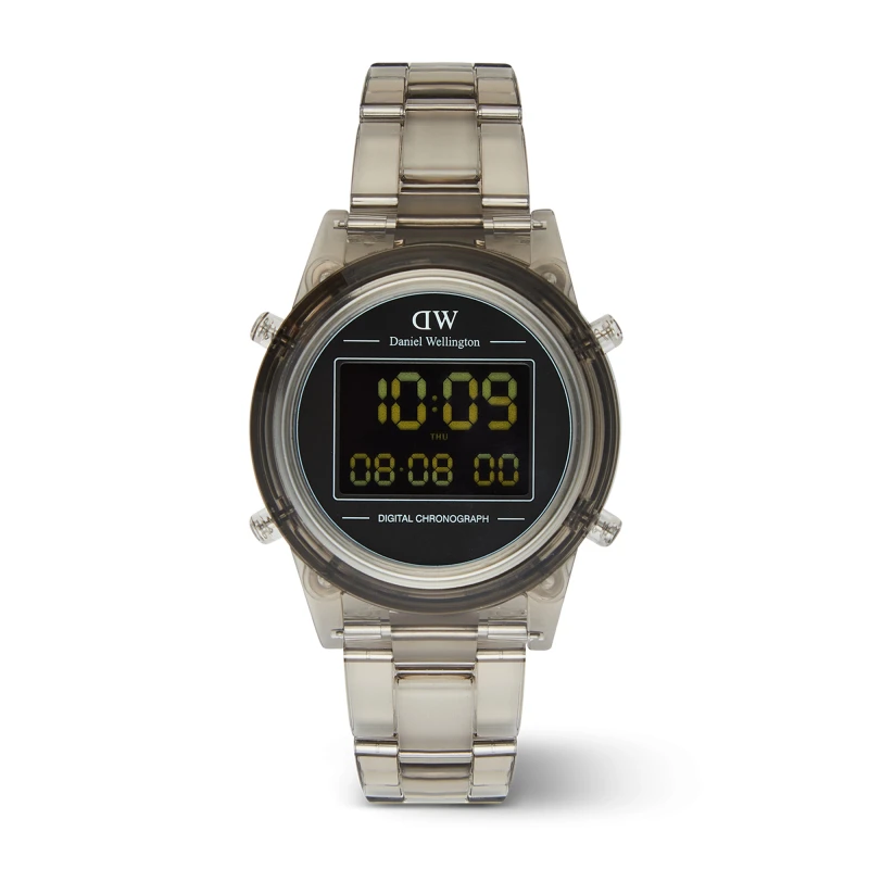 Daniel Wellington Watch - Retro Digital Light Grey Light Grey - 42mm