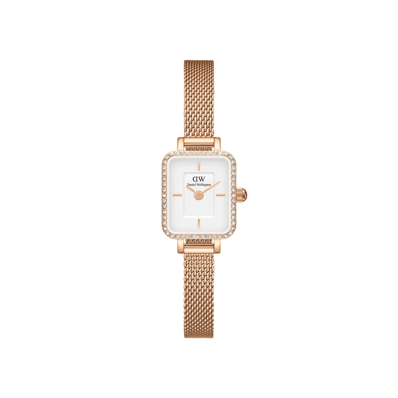 Daniel Wellington Watch - Quadro Mini Lumine Bezel Rose Gold