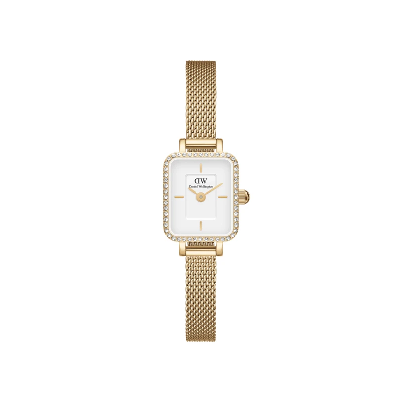 Daniel Wellington Watch - Quadro Mini Lumine Bezel Gold