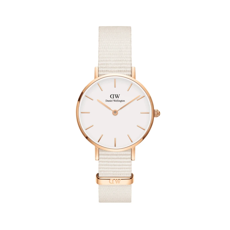 Daniel Wellington Watch - Federica Scagnetti x DW: Petite Chalk NATO Rose Gold - 28mm