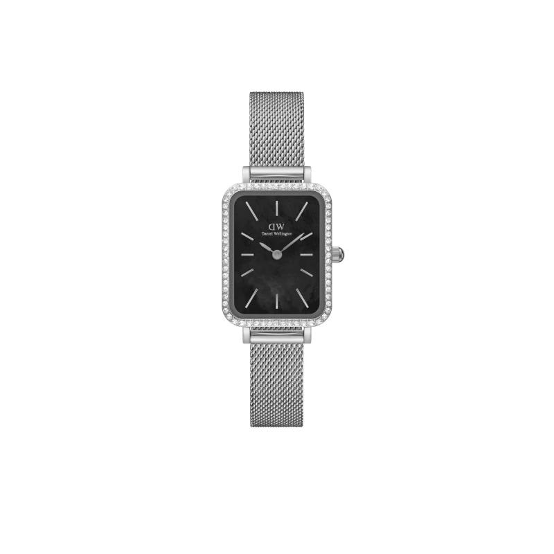 Daniel Wellington Watch - Quadro Lumine Bezel Sterling Black MOP - 20mm