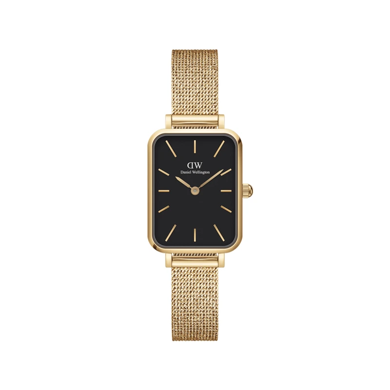Daniel Wellington Watch - Quadro Pressed Evergold Black - 20mm