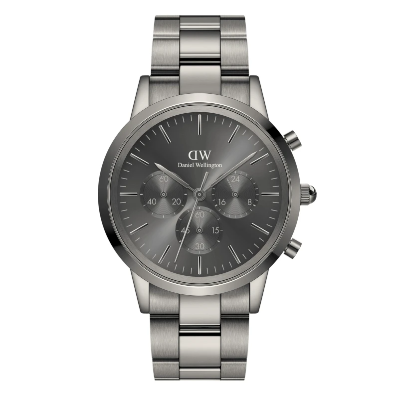 Daniel Wellington Watch - Iconic Chronograph Link Graphite - 42mm