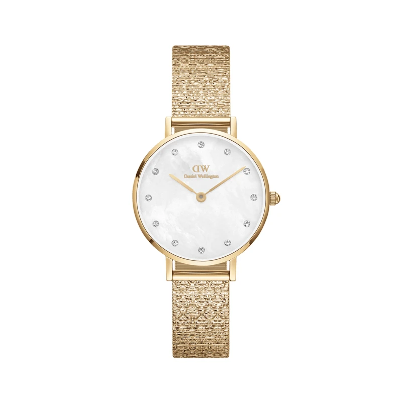 Daniel Wellington Watch - Petite Lumine Pressed Piano White MoP Gold - 28mm