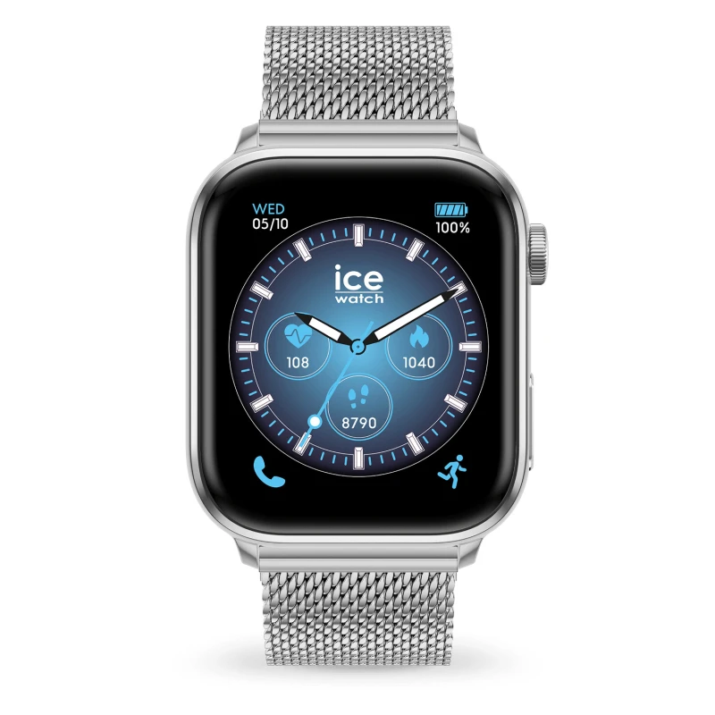 Ice-Watch Watch - Smart 3.0 Rectangular 1.78 - Silver Milanese
