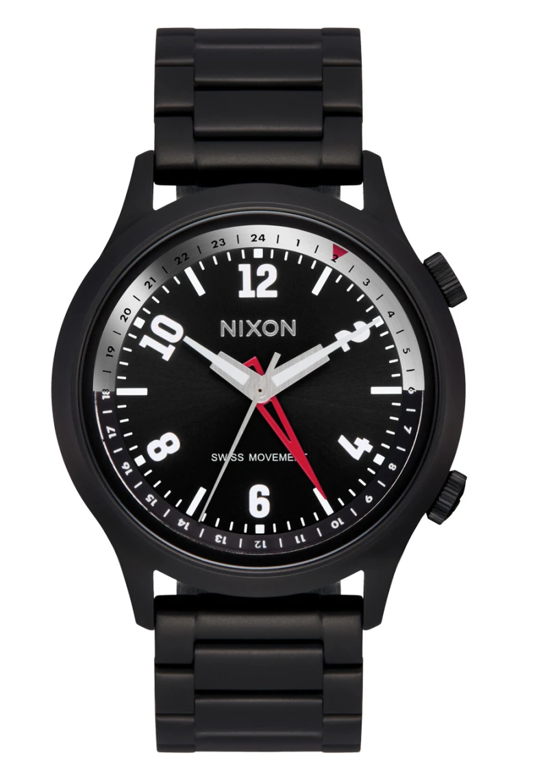 Nixon Watch - Drifter GMT - Super Black / Black Sunray