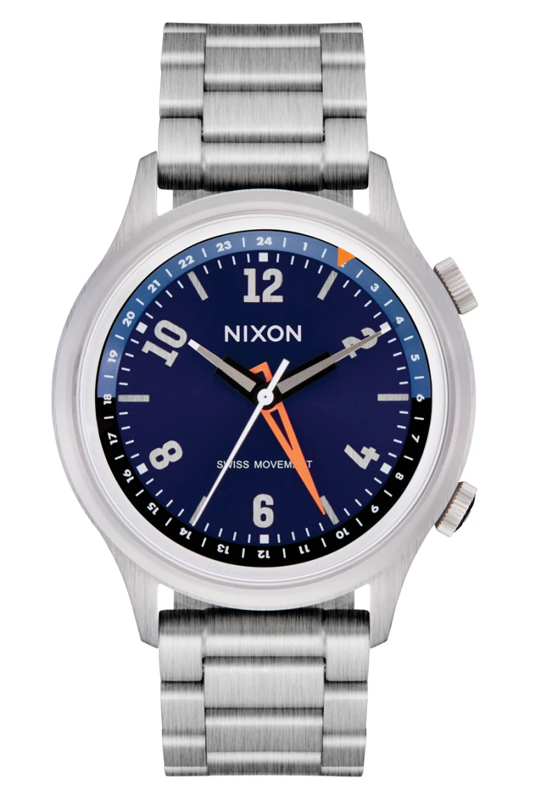 Nixon Watch - Drifter GMT - Silver / Midnight Sunray