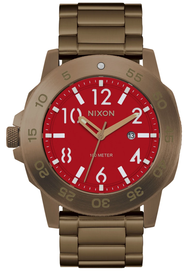 Nixon Watch - Smyth 44 - Khaki / Red