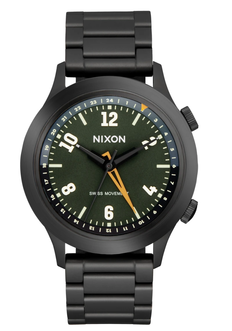 Nixon Watch - Drifter GMT - Gunmetal / Kobu Green