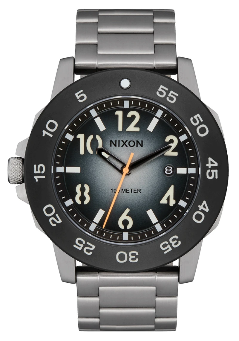 Nixon Watch - Smyth 44 - Silver / Tunnel Black Ombre