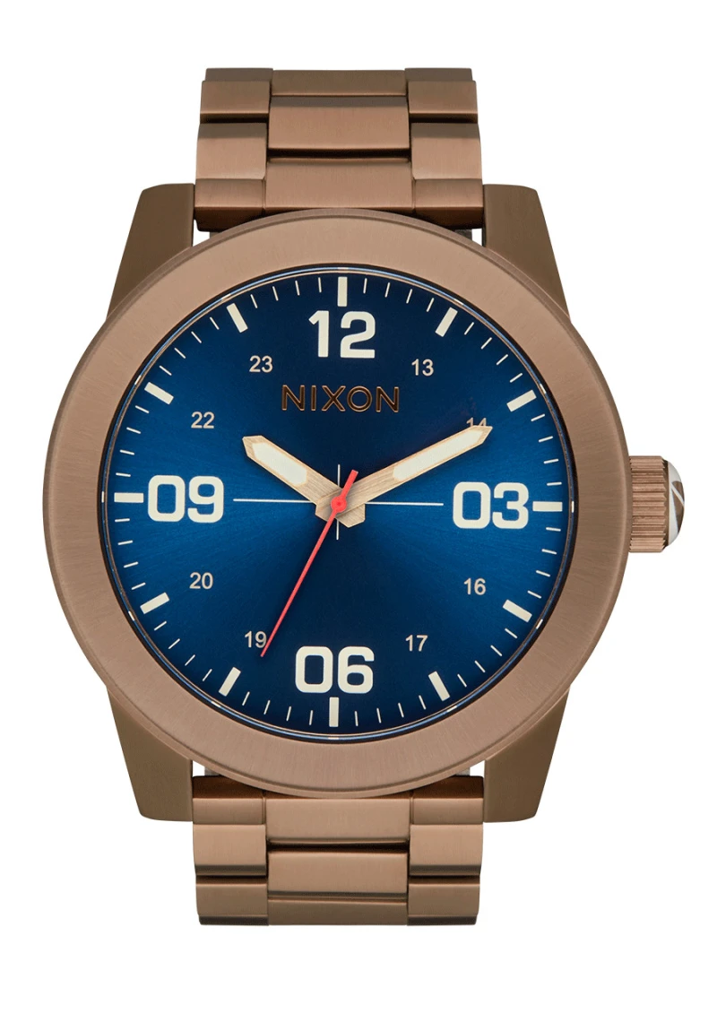 Nixon Watch - Corporal Stainless Steel - Desert Gold / Arles Blue