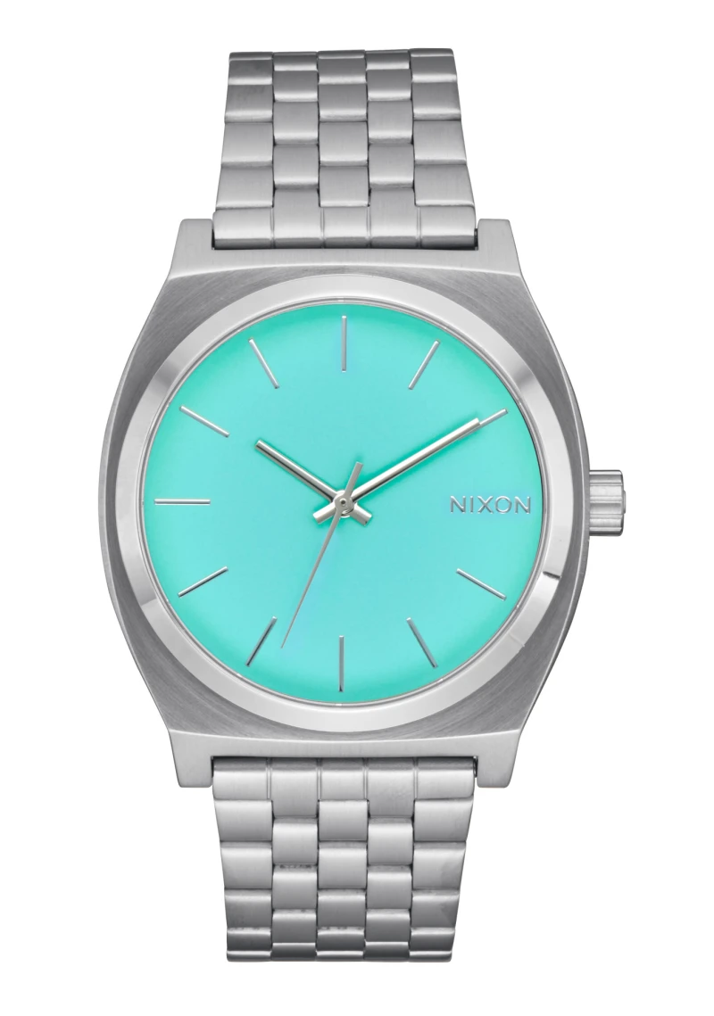 Nixon Watch - Time Teller - Silver / Turquoise