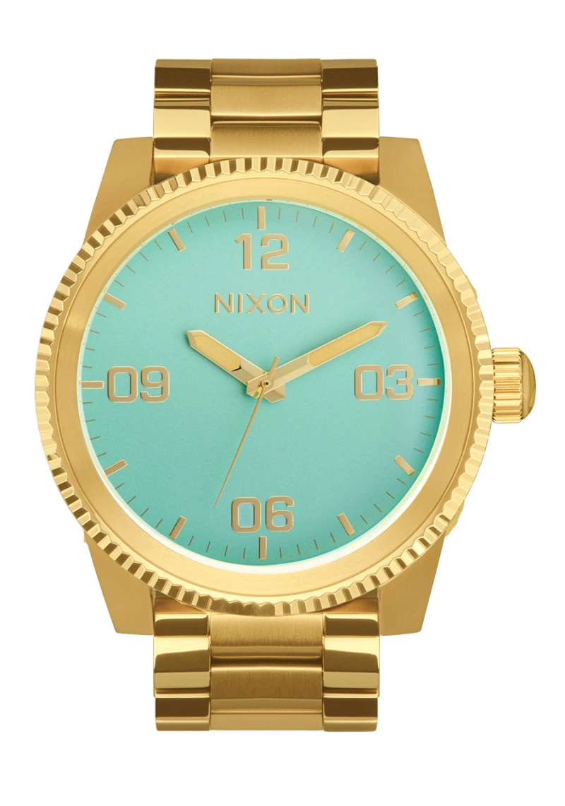 Nixon Watch - Corporal Stainless Steel - Gold / Turquoise / Gold