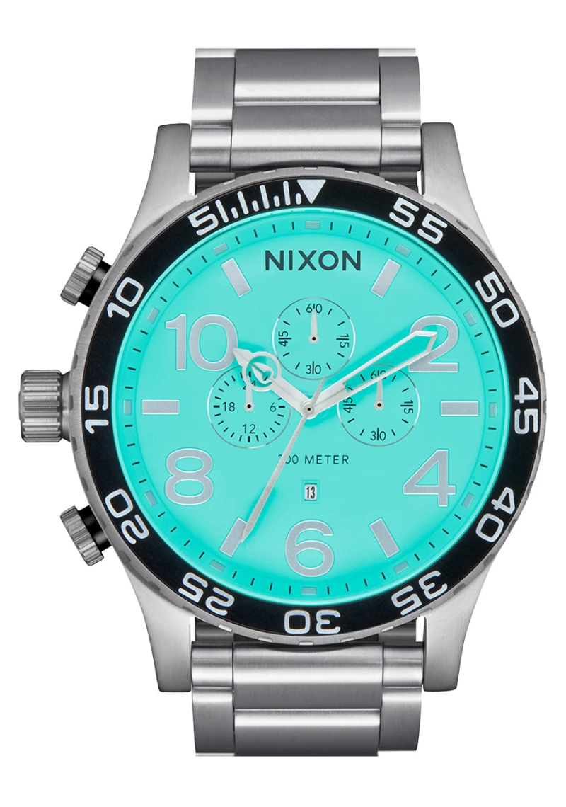 Nixon Watch - 51-30 Chrono - Silver / Turquoise