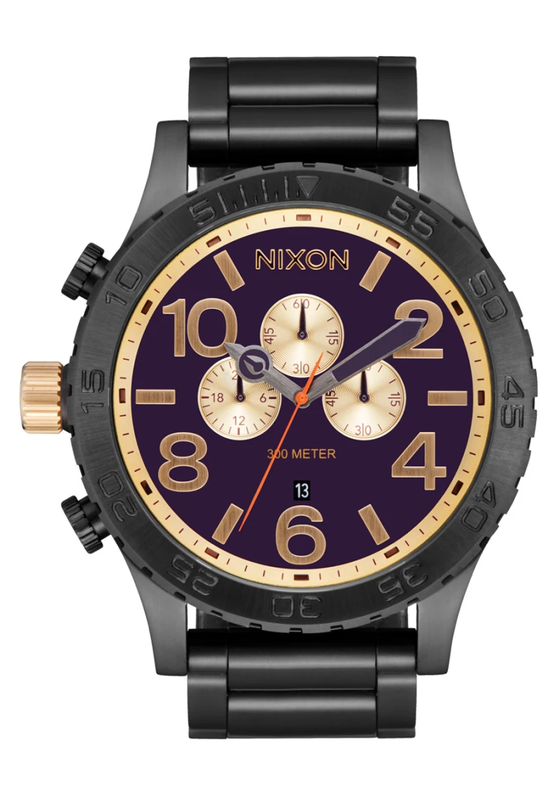 Nixon Watch - 51-30 Chrono - Gunmetal / Blackberry / Gold
