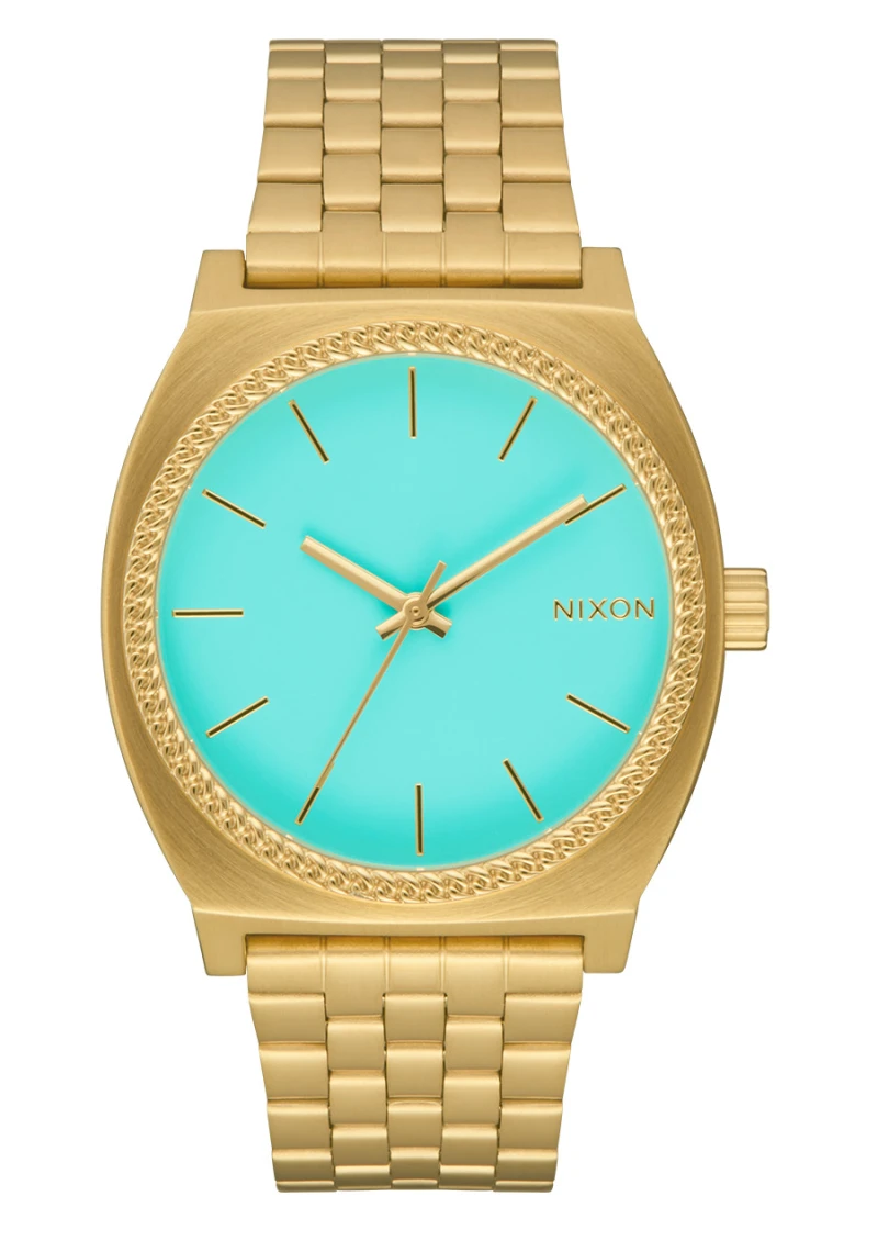 Nixon Watch - Time Teller - Gold / Turquoise / Gold