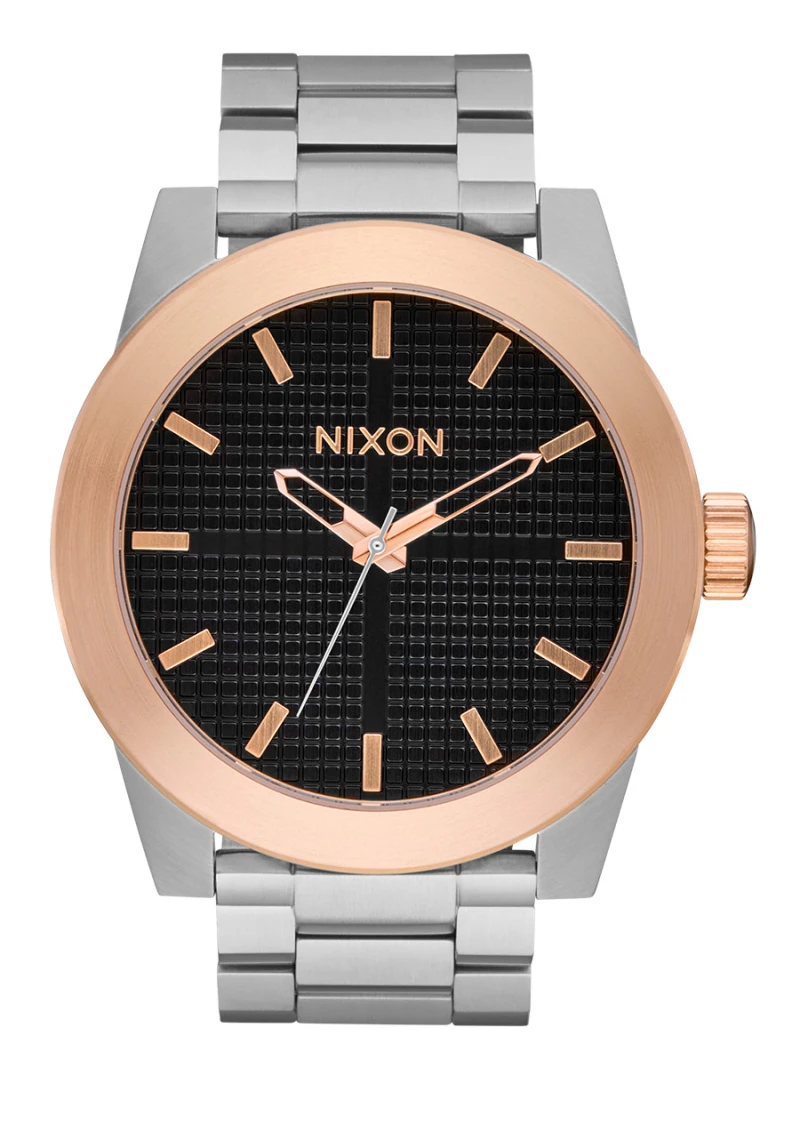 Nixon Watch - Corporal Stainless Steel - Silver / Rose Gold / Black
