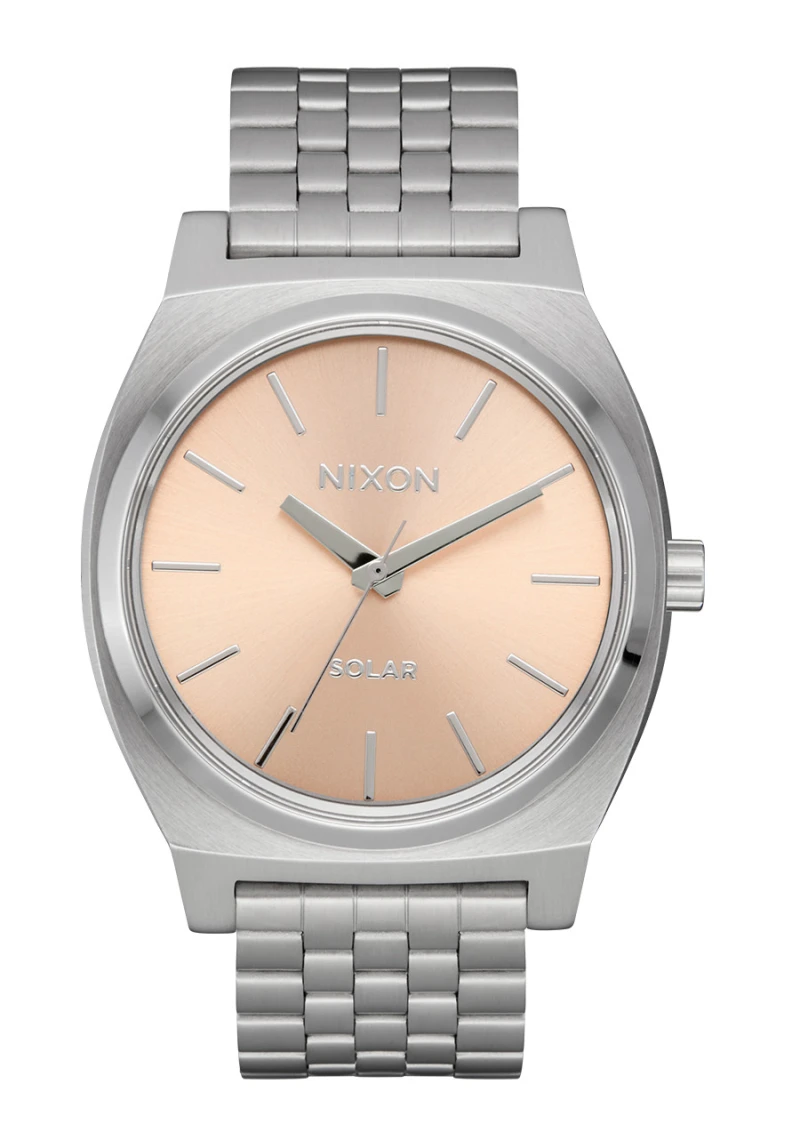 Nixon Watch - Time Teller Solar - Silver / Salmon