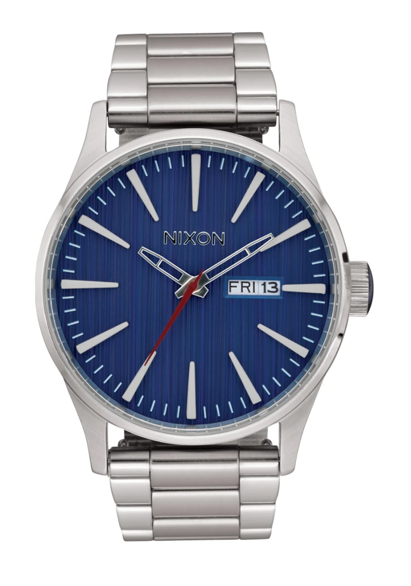 Nixon Watch - Sentry Stainless Steel - Silver / Indigo
