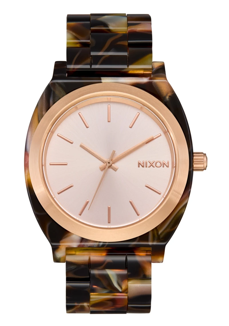 Nixon Watch - Time Teller Acetate - Rose Gold / Pink Tortoise