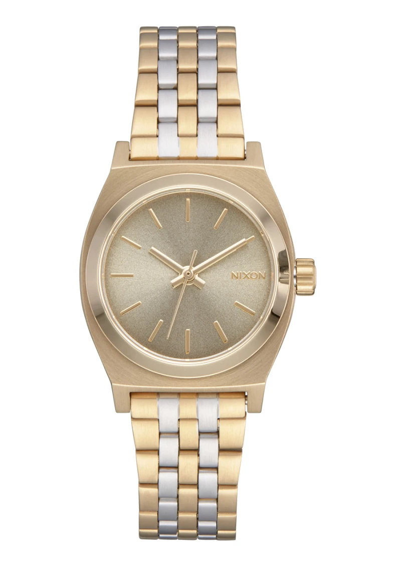 Nixon Watch - Small Time Teller - Lt Gold/Silver/Vintage White