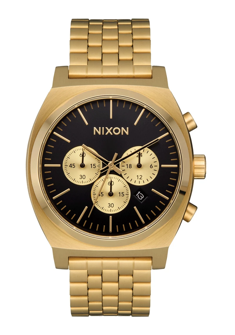 Nixon Watch - Time Teller Chrono - Gold / Black / Gold