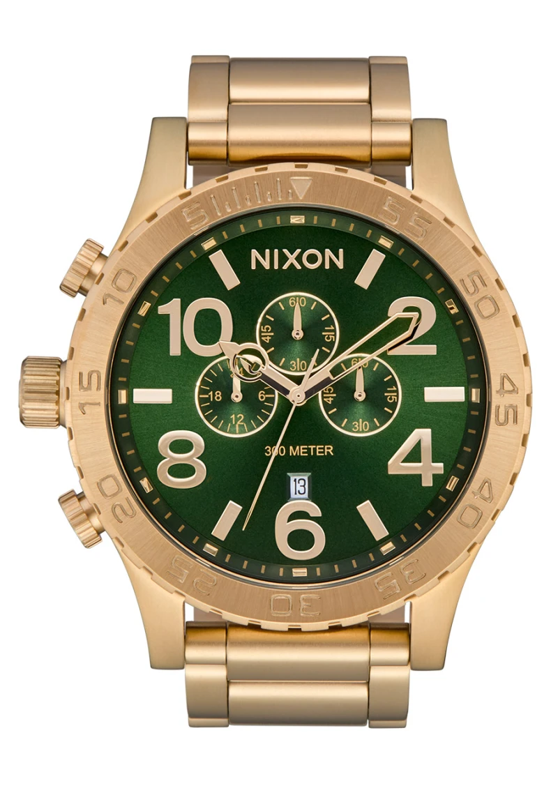 Nixon Watch - 51-30 Chrono - Gold / Green Sunray