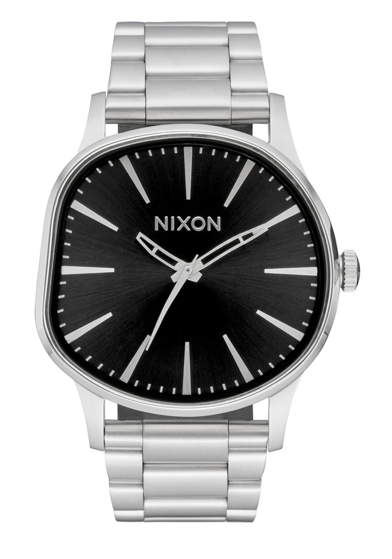 Nixon Watch - Sentry Wobble - Silver / Black Sunray