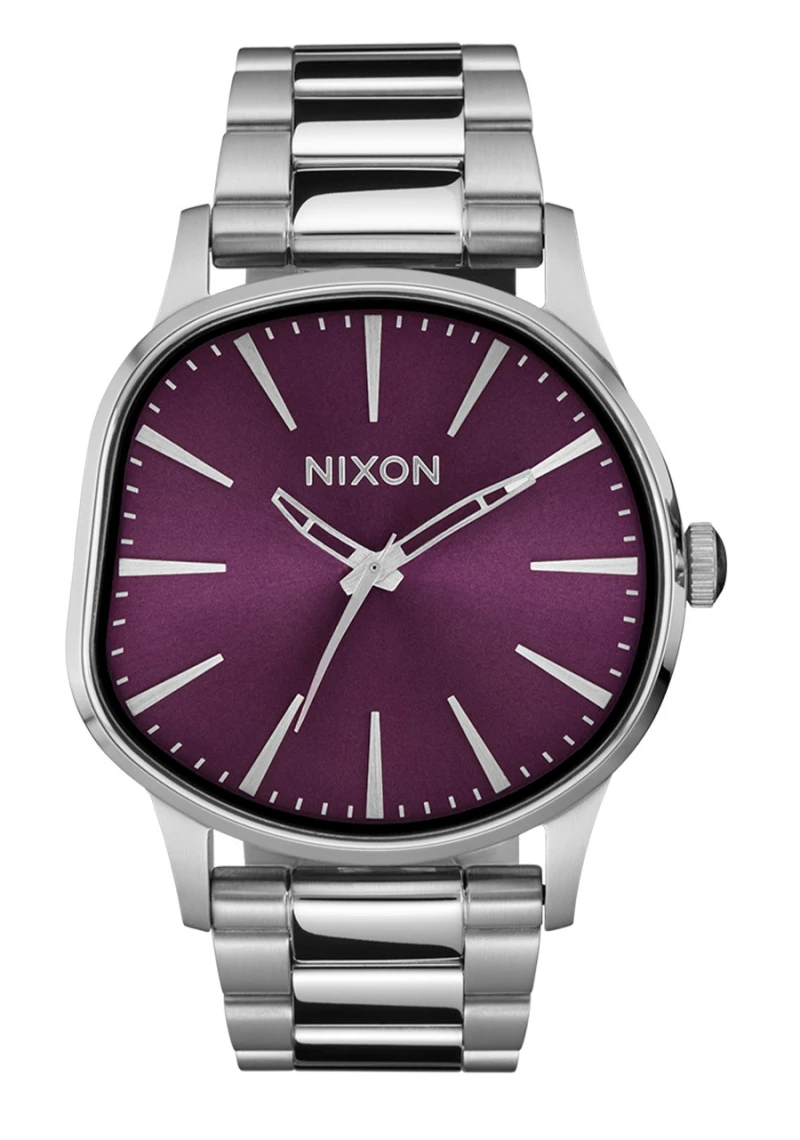 Nixon Watch - Sentry Wobble - Silver / Purple Sunray