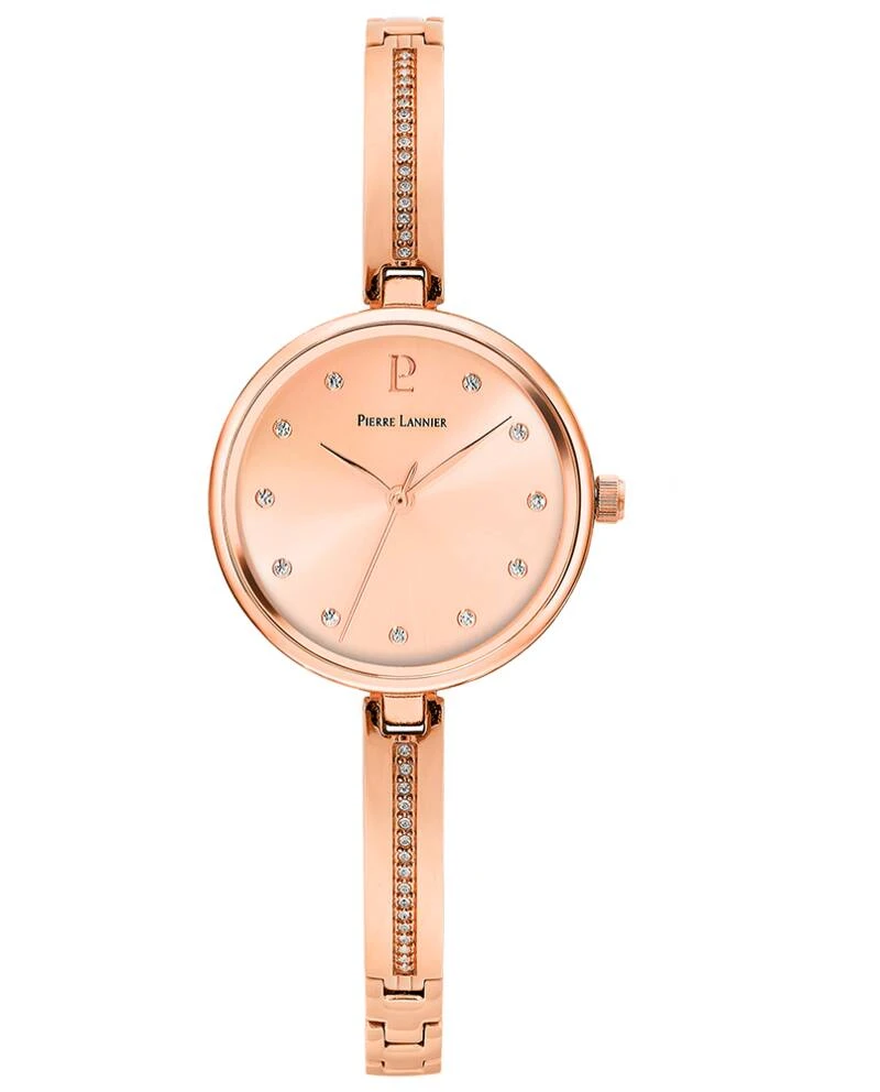 Pierre Lannier Watch - Women's Quartz LEIA Rose Gold Rose Gold Dial Rose Gold-Plated Steel Strap 6MM - 059G958