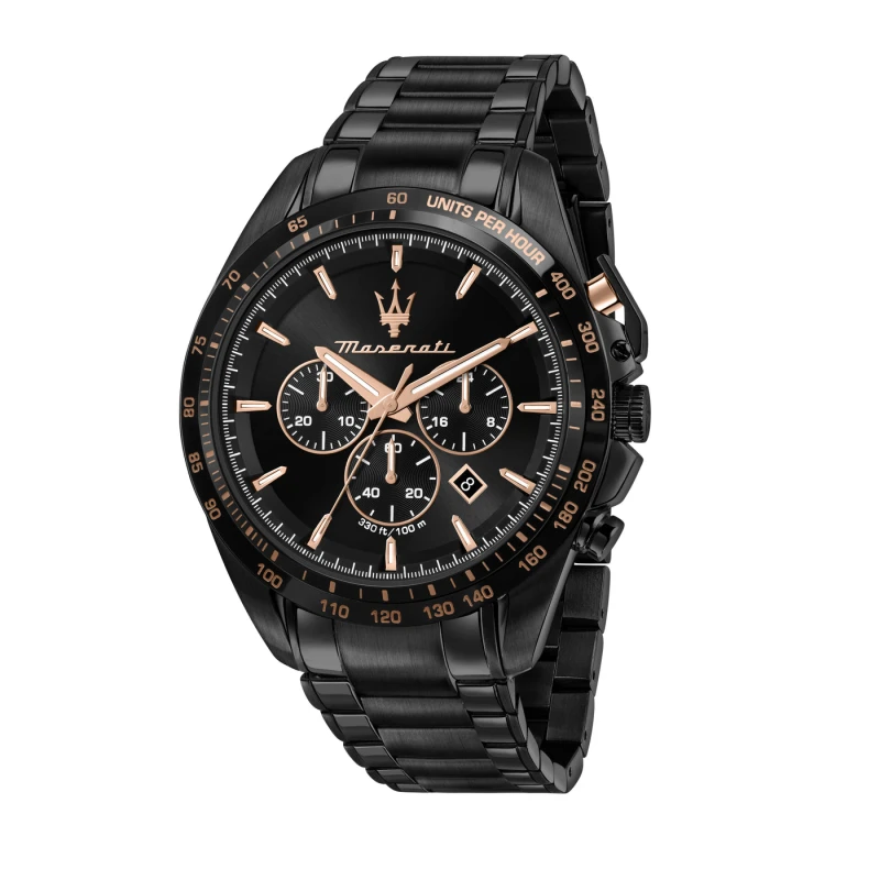 Maserati Watch - Traguardo Chrono - Black Dial