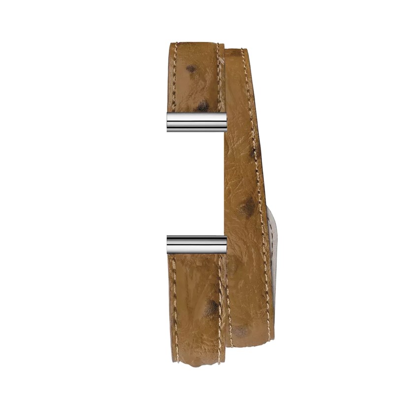 Michel Herbelin - Antarès - Double Strap - Camel Ostrich Leather