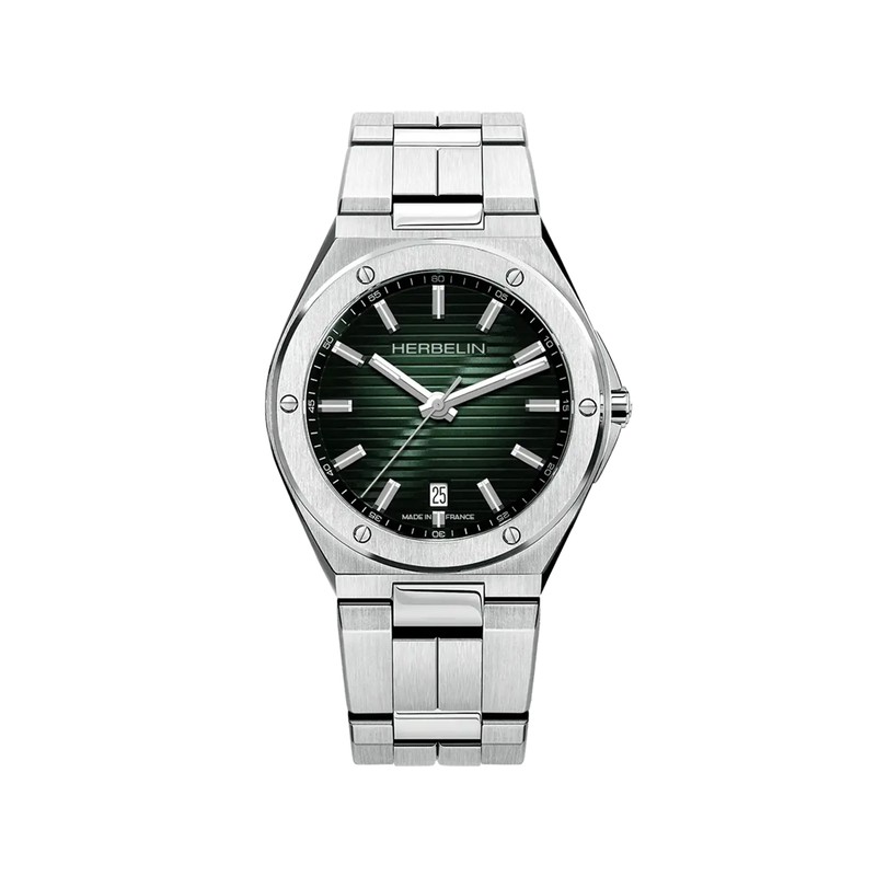 Michel Herbelin - Michel Herbelin Cap Camarat Quartz 12245B16 – Gradient Green - Stainless Steel