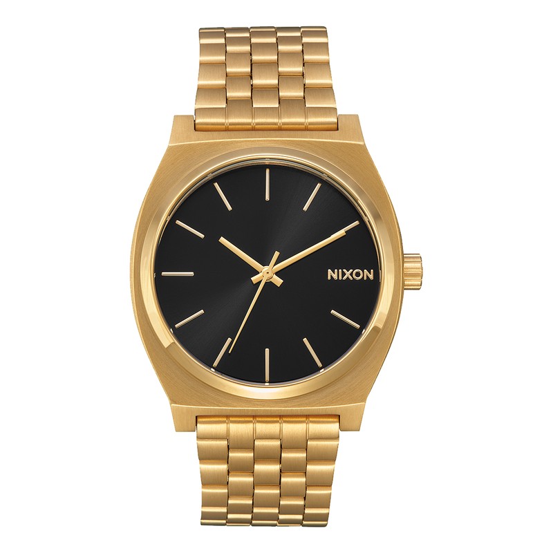Nixon Watch - Time Teller - Solid Gold / Black Sunburst