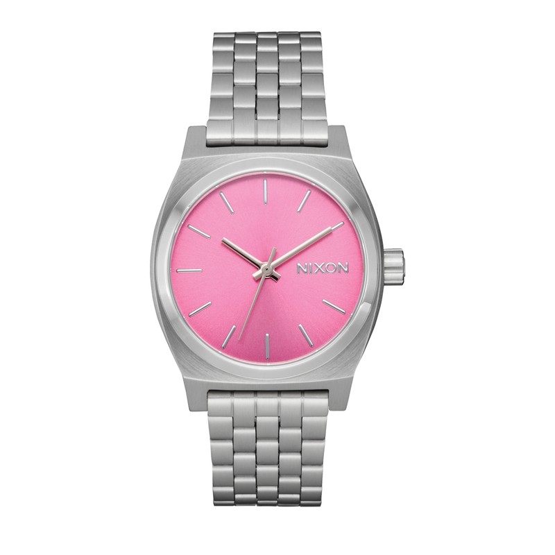 Nixon Watch - Medium Time Teller - Silver / Pink
