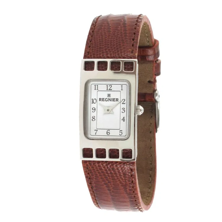 Régnier Cadrage Women's Brown Leather Watch - 2070242