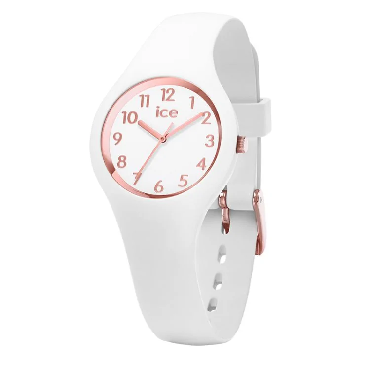 Face Ice Watch - Ice Glam Women's White Gold/Pink Extra Small