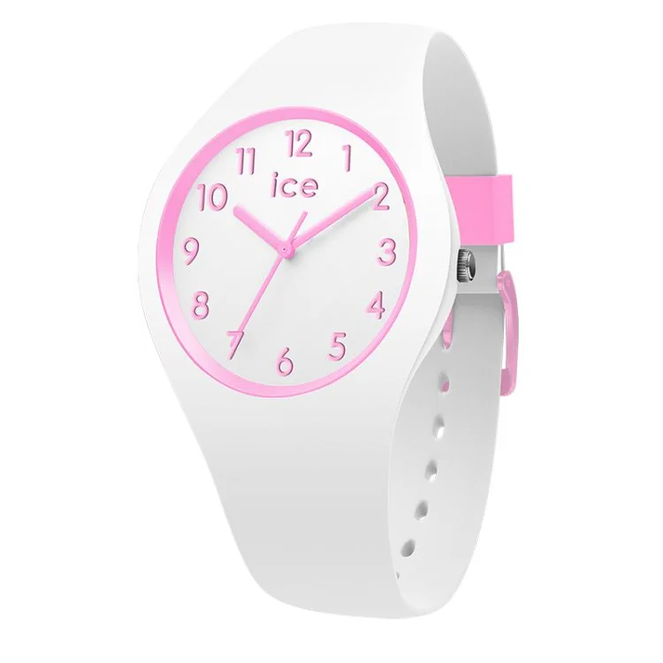 Ice Watch Face - Ice Ola Kids for Girls, White and Pink
